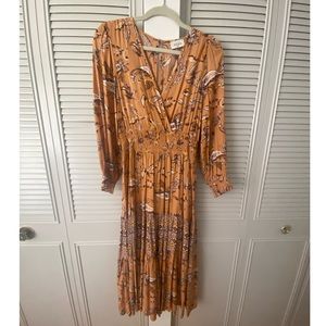 Yellow Printed Maxi Dress